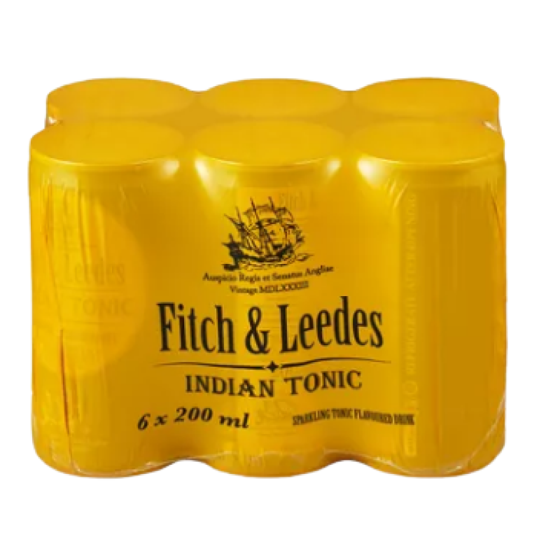 FITCH AND LEEDES INDIAN TONIC 6PACK CANS