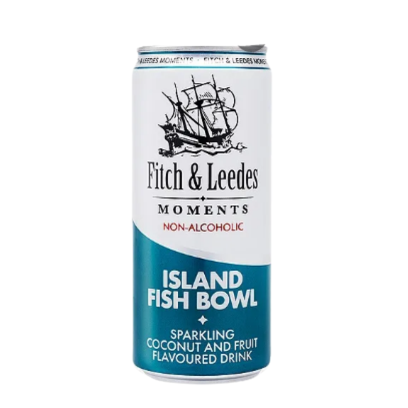 FITCH AND LEEDS MOMENTS ISLAND FISH BOWL FLAVOURED DRINK 330ML  (Non- alcoholic)