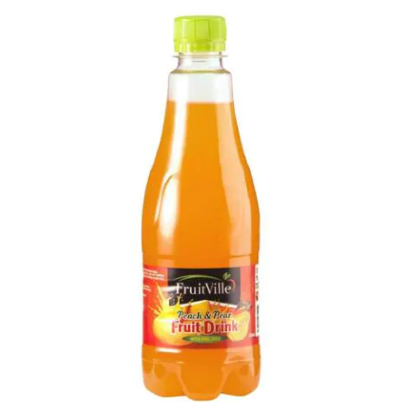 FRUITVILLE PEACH AND PEAR JUICE 500ML