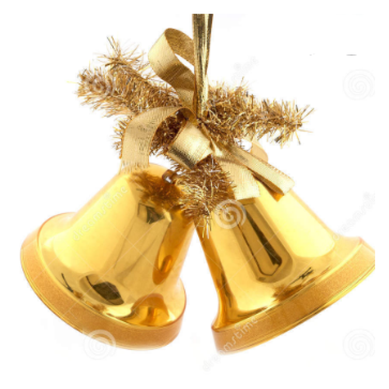 CHRISTMAS BELL GOLDEN 