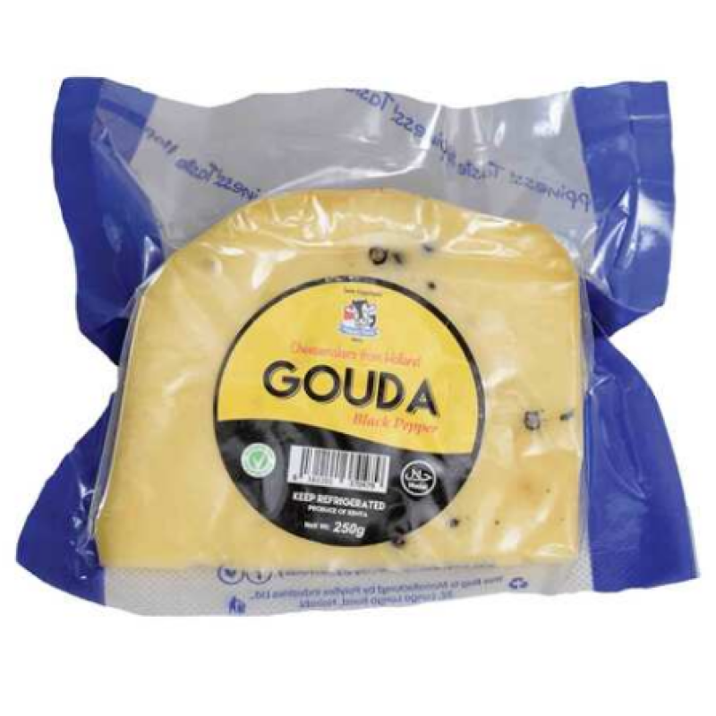 HAPPY COW GOUDA BLACKPEPPER 250G