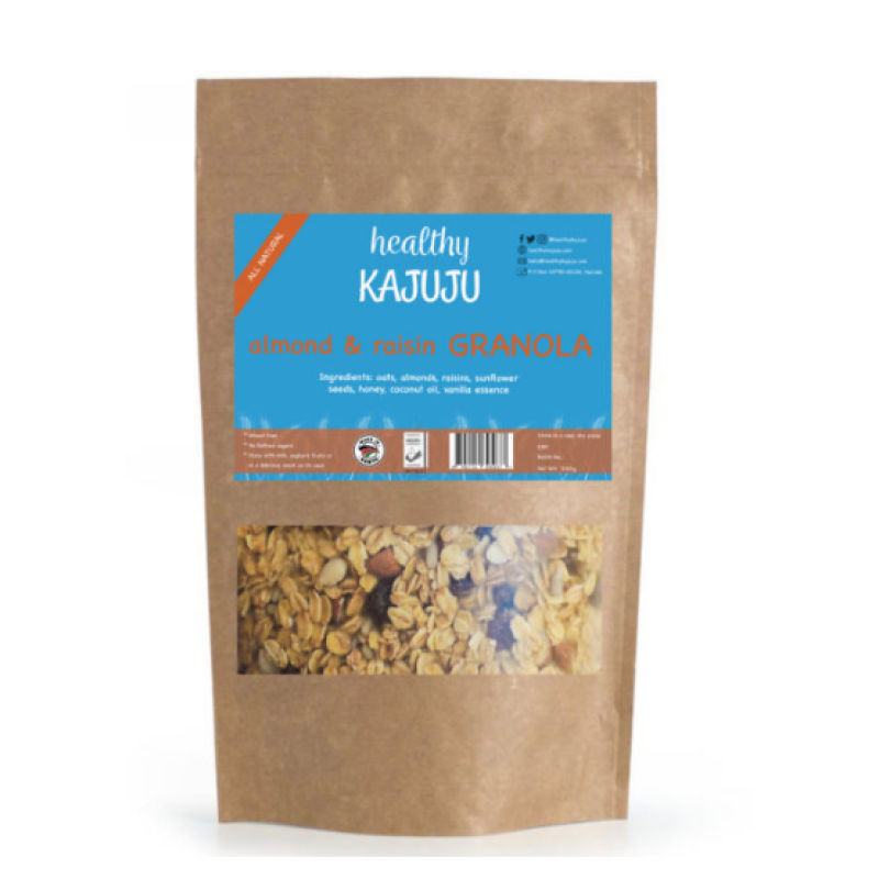 HEALTHY KAJUJU ALMOND AND RAISIN GRANOLA 500G