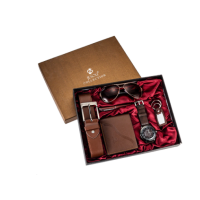 HOT FASHION JESOU MEN'S GIFT SET  EXQUISITE PACKAGED.(BROWN)