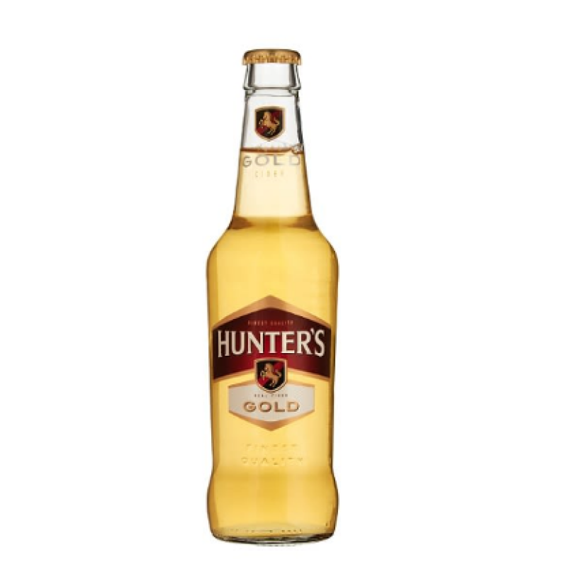 HUNTERS GOLD CIDER BEER 330ML CAN