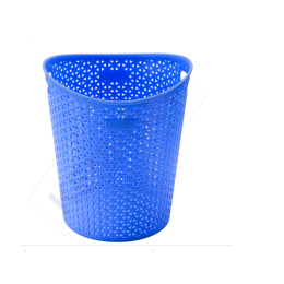 KENPOLY BLUE PLASTIC WASTE PAPER BASKET DUSTBIN