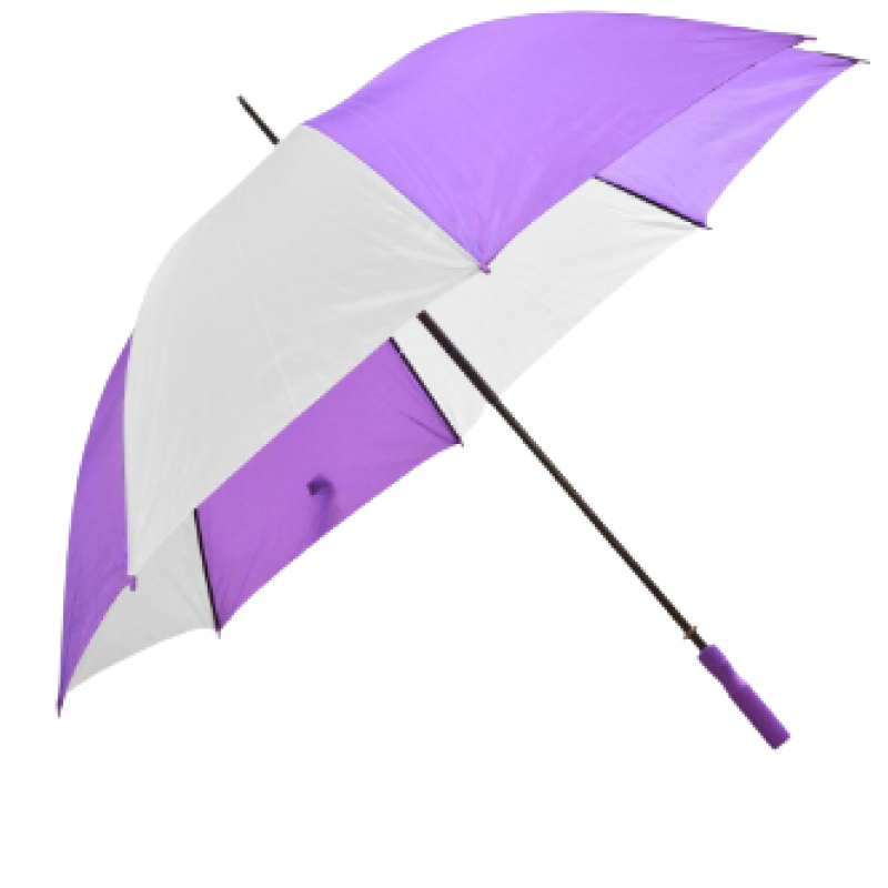 KING'S COLLECTION UMBRELLA PRG-29-081B PURPLE & WHITE