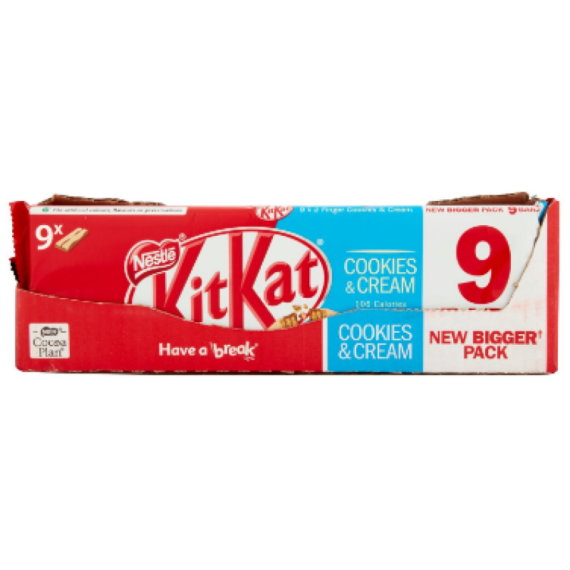 KIT KAT COOKIE AND CREAM  X 9