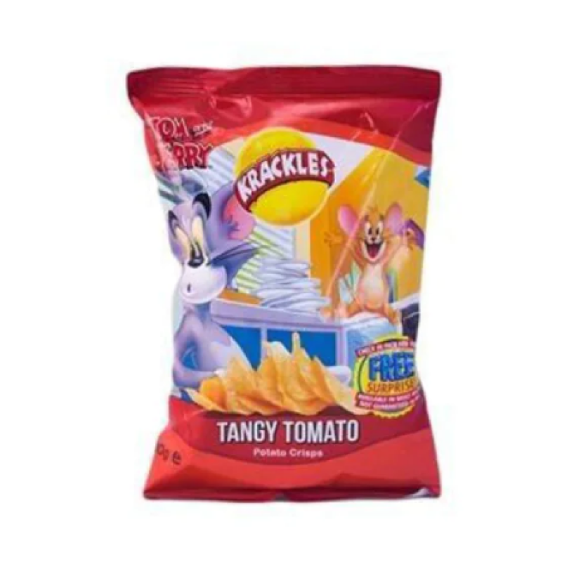 KRACKLES SNACK TOONS TANGY TOMATO CRISPS 30G 