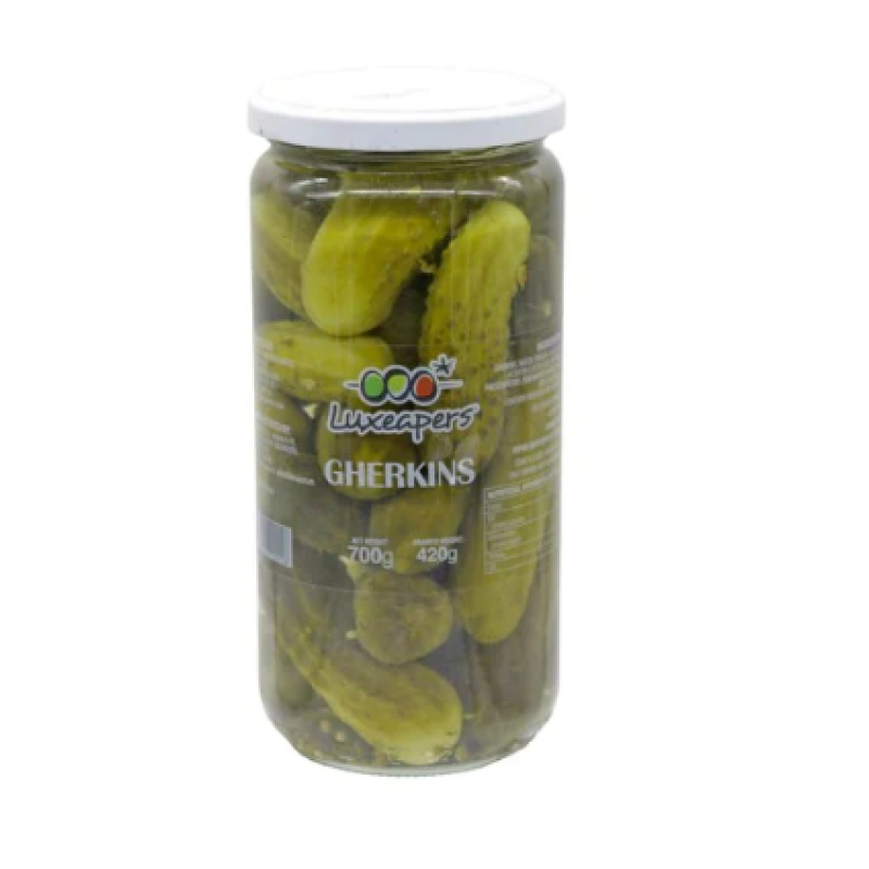 LUXEAPERS GHERKINS VINEGAR  700g 