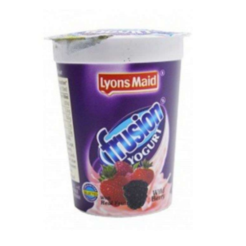 LYONS MAID FRUSION YOGHURT WILD BERRY WITH REAL FRUIT 150ml 