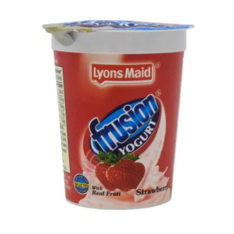 LYONS MAID FRUSION YOGHURT STRAWBERRY WITH REAL FRUIT 150ml 