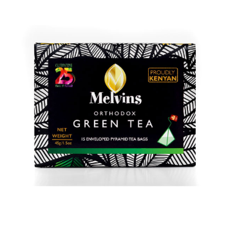 MELVINS ORTHODOX GREEN TEA IN A TIN CADDY 200G 