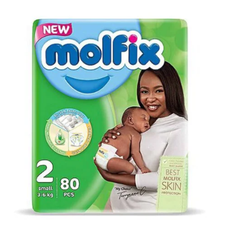 MOLFIX 3-6 KG SMALL DIAPERS(SIZE 2) 80PCS