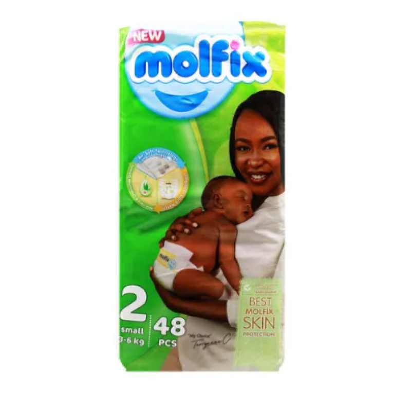 MOLFIX DIAPERS (SIZE 2) 3-6KG SMALL 48'S