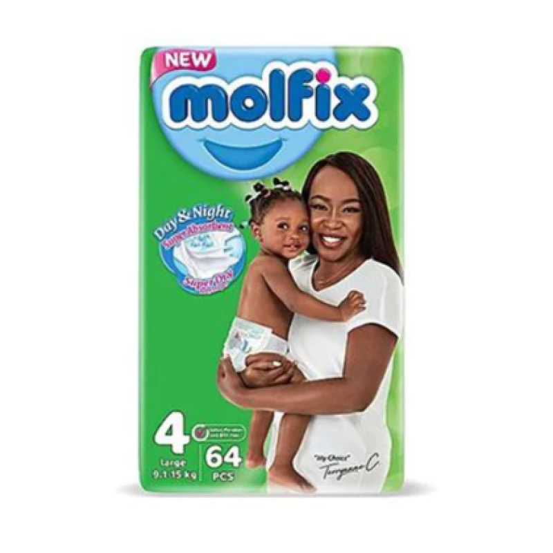 MOLFIX DIAPERS 9-15 KGS (SIZE 4) 64PCS