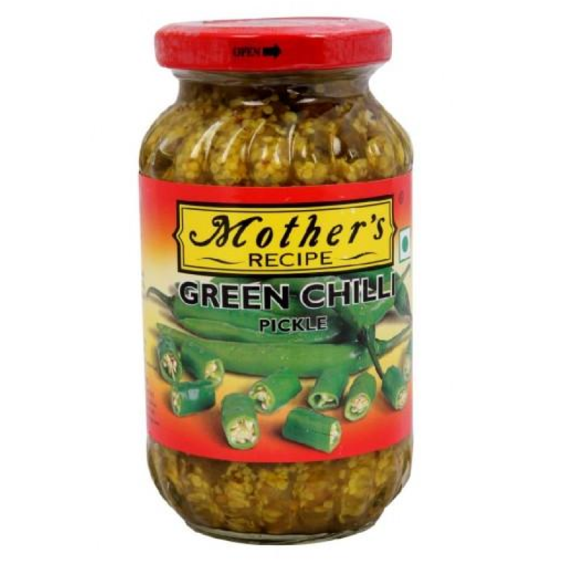 MOTHER'S RECIPE GREEN CHILLI PICKLE   500g 