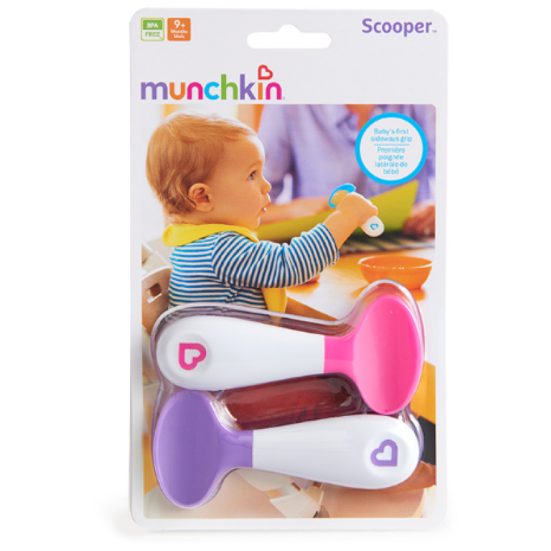 MUNCHKIN SCOOPER™ SPOONS 8 MONTHS+ 2PACK