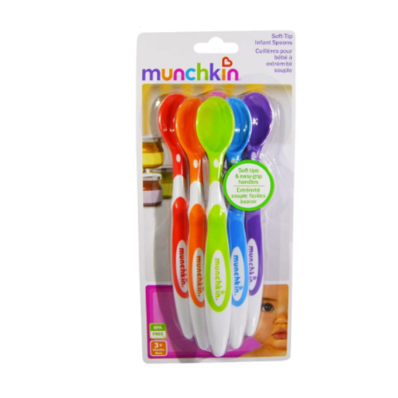 MUNCHKIN SOFT TIP INFANT SPOON 3 MONTHS+ 6PCS