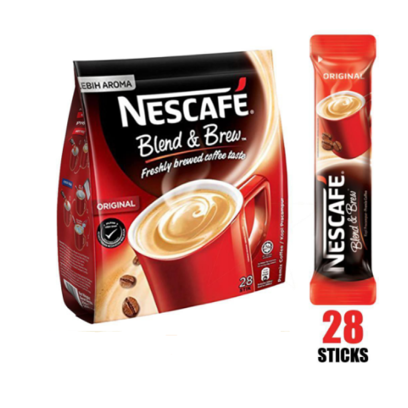 NESCAFE BLEND AND BREW POUCH 28 STICKS x19g