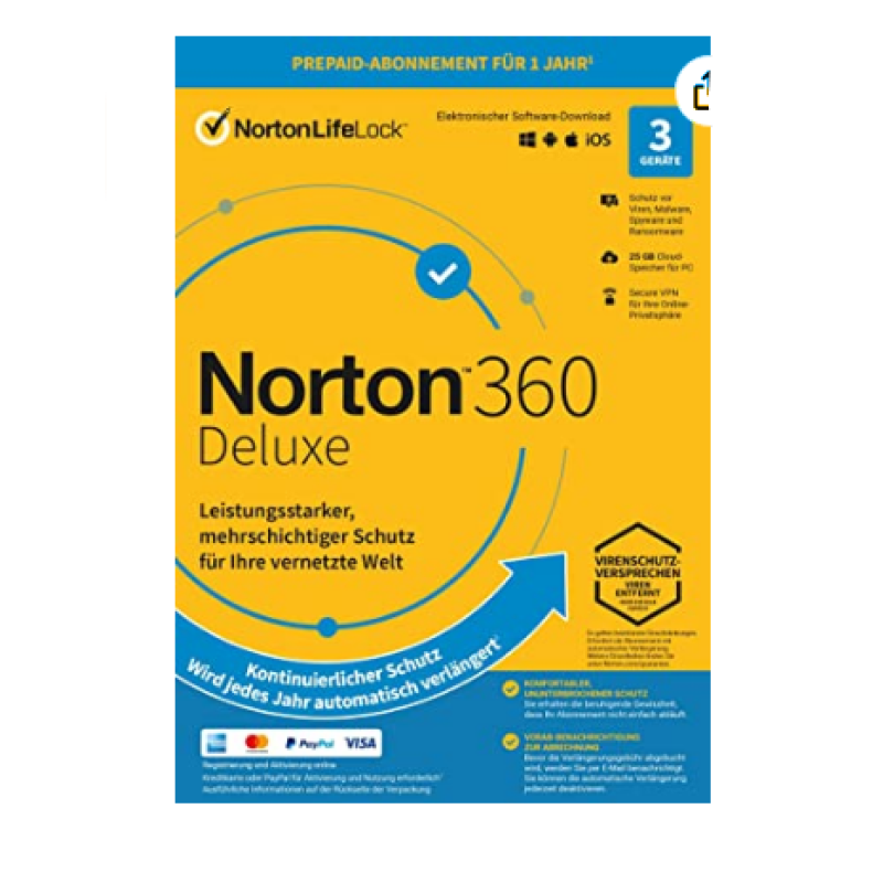 NORTON 360 3 USER ANTIVIRUS