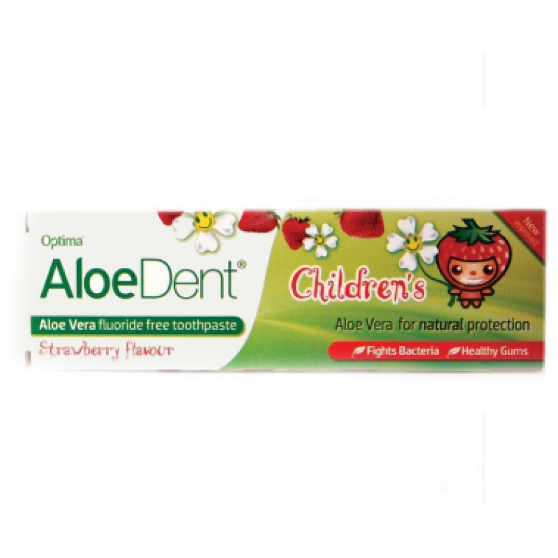 OPTIMA ALOE VERA CHILDRENS TOOTHPASTE STRAWBERRY 50ML