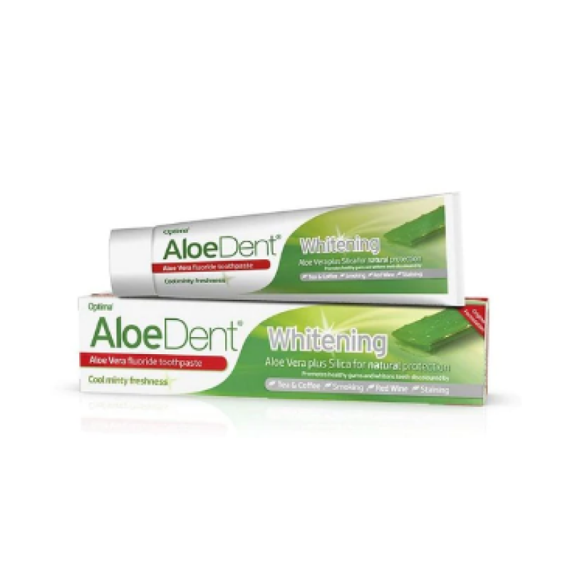 OPTIMA ALOE VERA TOOTHPASTE WHITENING WITH SILICA VITAMIN K AND TEA TREE