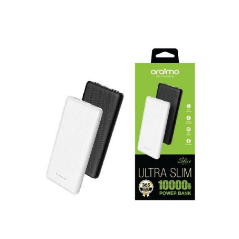 ORAIMO SLICE 10000mAh ULTRA-SLIM FAST CHARGING POWER BANK-WHITE