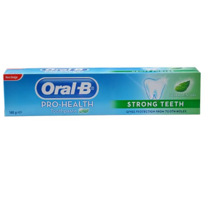 ORAL B STRONG TEETH HERBAL MINT TOOTHPASTE 140G