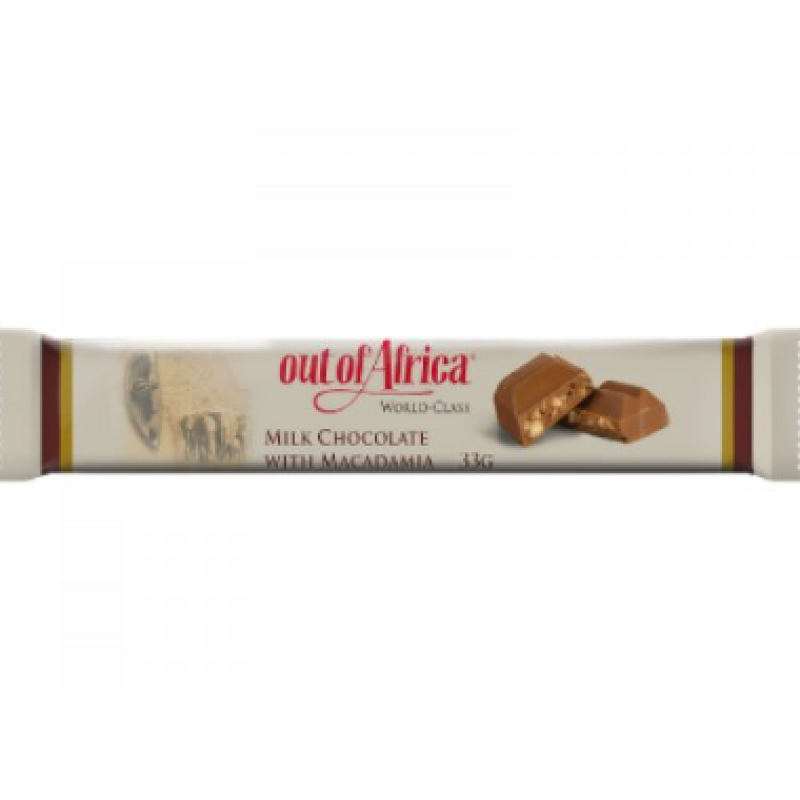 Out Of Africa Milk Chocolate Bar with Macadamia 33g