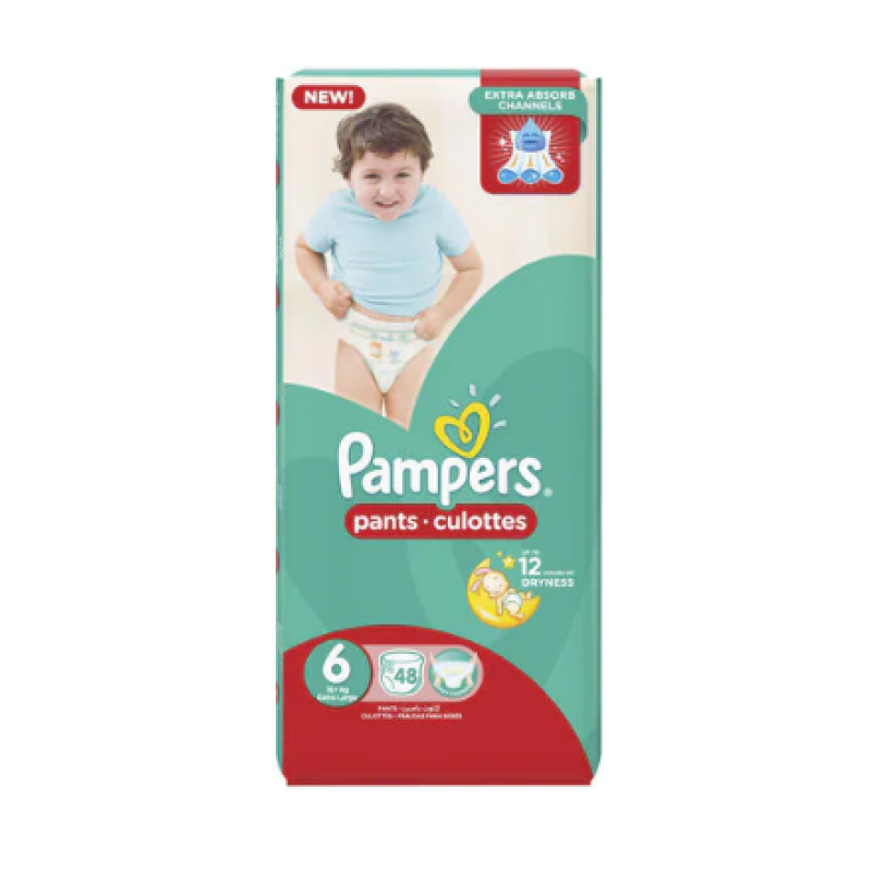 PAMPERS SIZE 6 BABY PANTS 16+Kgs 48PCS