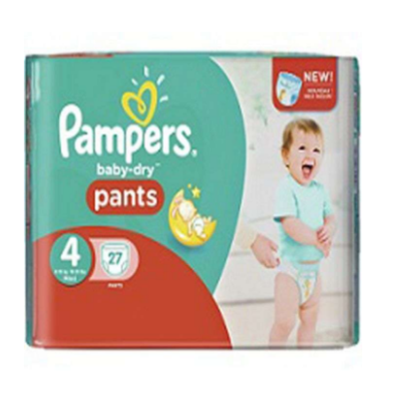 PAMPERS SIZE 4 PANTS MAXI 7-18Kgs 28Pcs