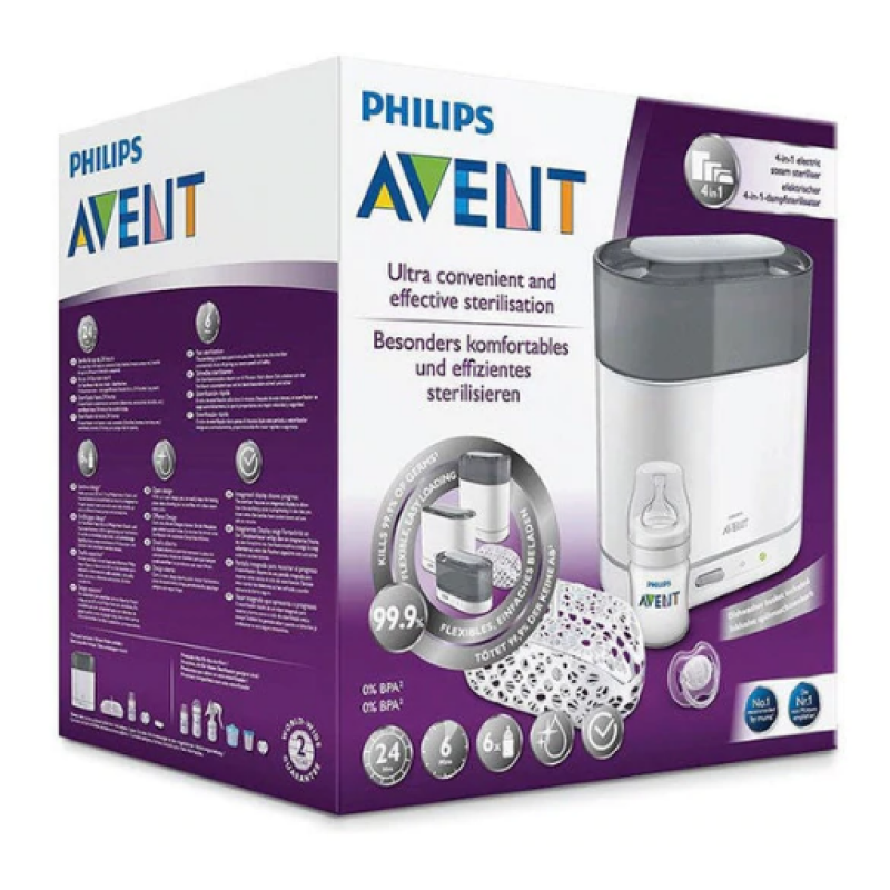 PHILIP AVENT ELECTRIC STEAM STERILIZER 3 IN 1