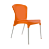 PREMIUM 2 STRONG COMFORTABLE PLASTIC CHAIR WITH METAL TUBING LEGS