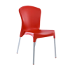 PREMIUM 2 STRONG COMFORTABLE PLASTIC CHAIR WITH METAL TUBING LEGS