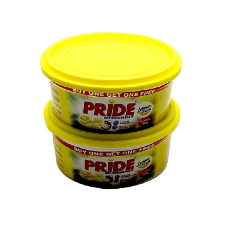 PRIDE DISH WASHING PASTE LEMON 400G 