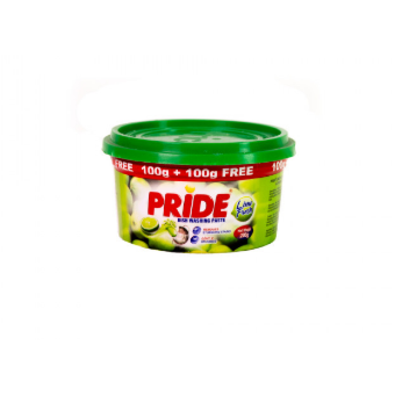 PRIDE DISH WASHING PASTE LIME 400G 