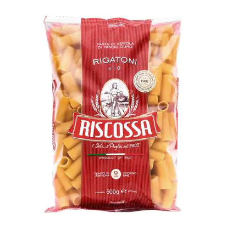 RISCOSSA PASTA 18 RIGATONI 500G