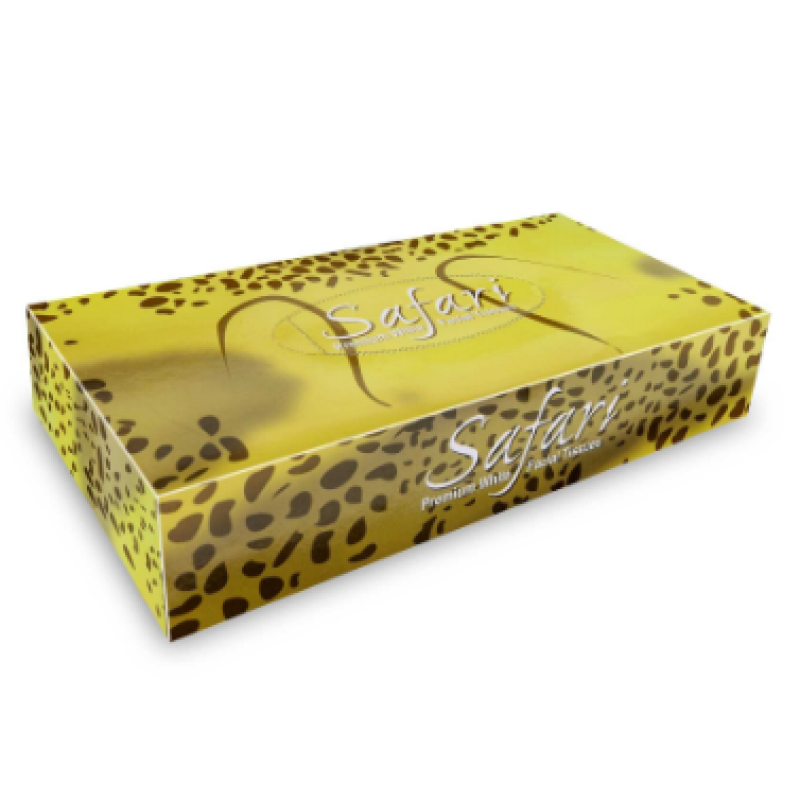 SAFARI 80S WHITE TISSUES CHEETAH