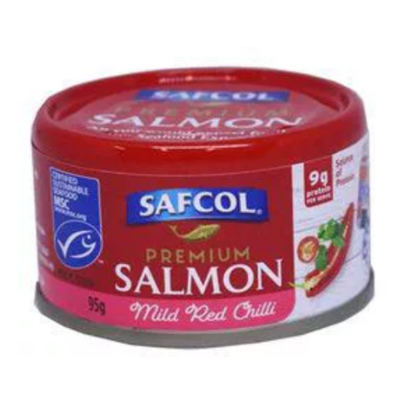 SAFCOL SALMON IN Mild RED CHILL 95G