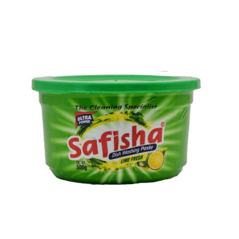 SAFISHA DISH WASHING PASTE LIME 500G (1*12)