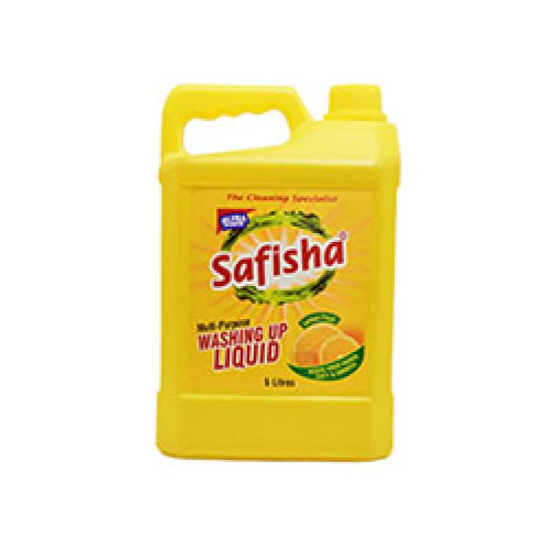 SAFISHA MULTI-PURPOSE WASHING UP LIQUID, LEMON 5LTR 