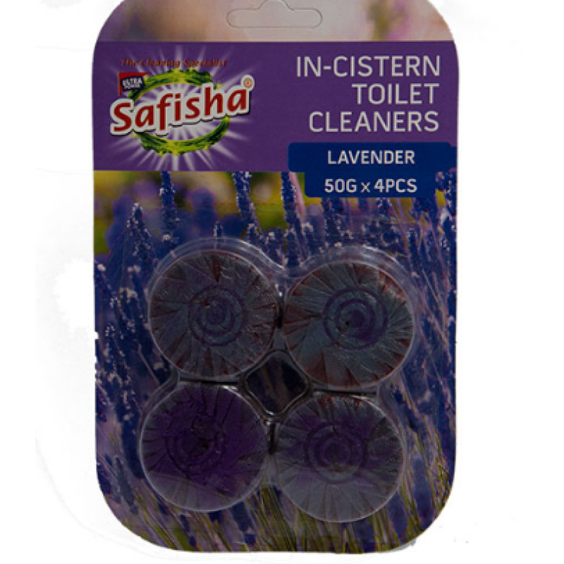 SAFISHA TOILET IN-CISTERN BLOCKS, LAVENDER 50G*4
