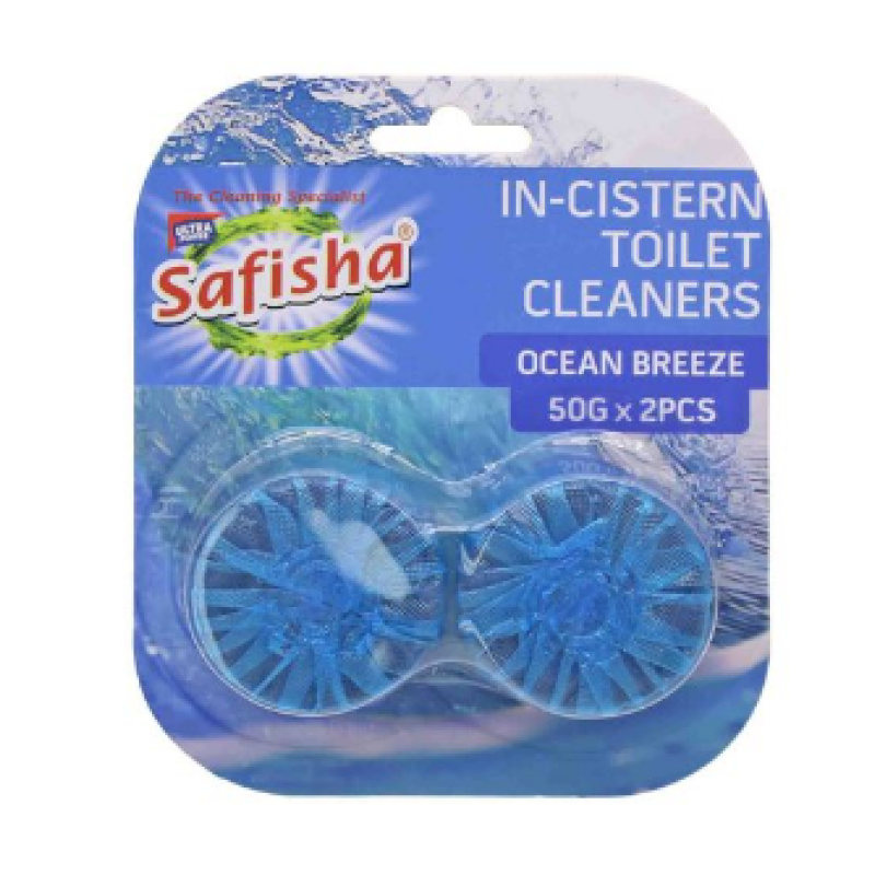 SAFISHA TOILET IN-CISTERN BLOCKS, OCEAN BREEZE 50G*2