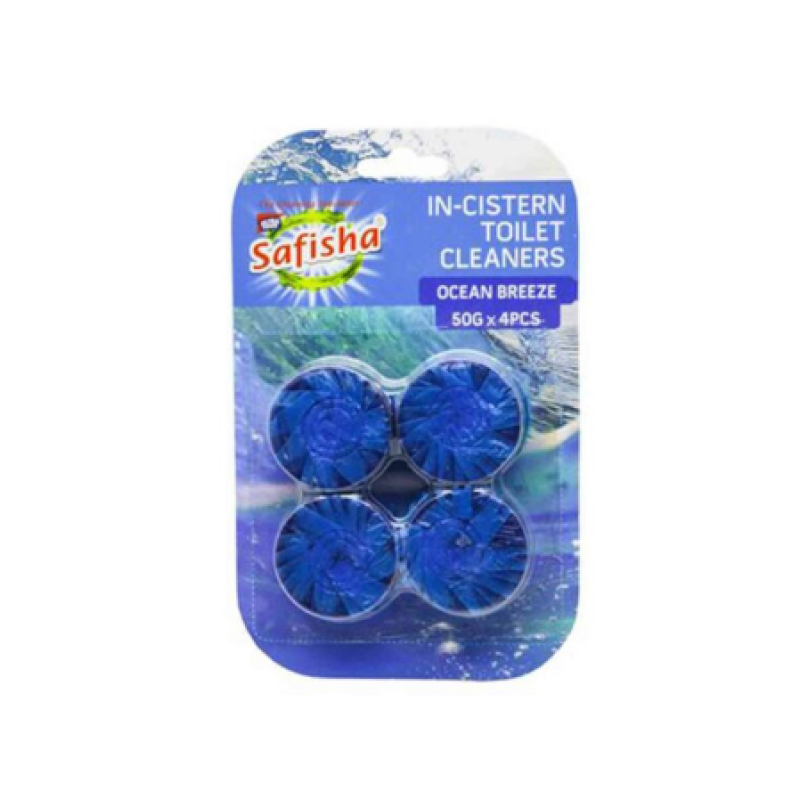 SAFISHA TOILET IN-CISTERN BLOCKS, OCEAN BREEZE 50G*4