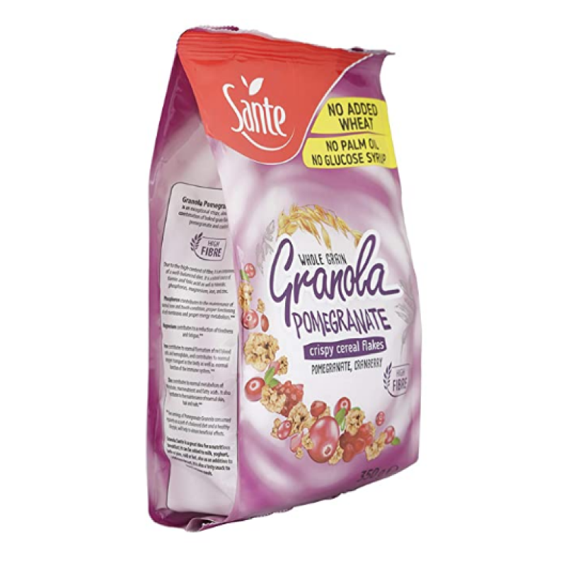 SANTE GRANOLA POMEGRANATE CRANBERRY   350G