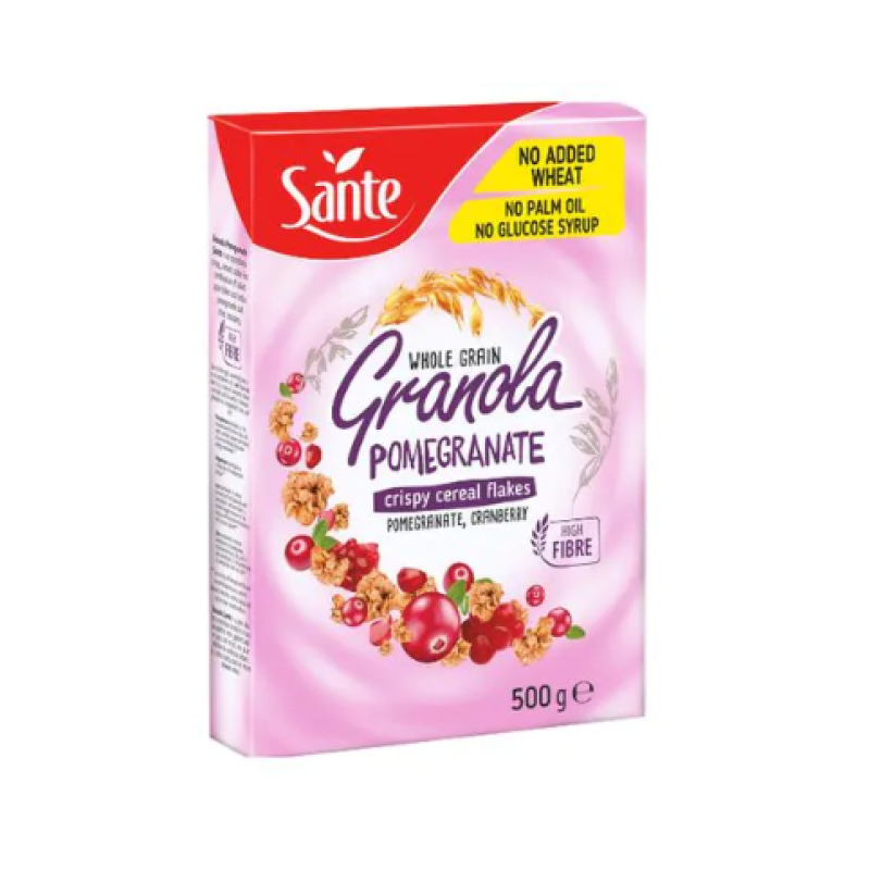 SANTE GRANOLA POMEGRANATE CRANBERRY  500G