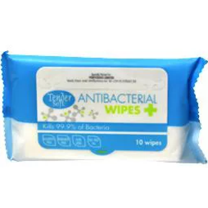 TENDER SOFT 10S WET TISSUE WIPES ANTISEPTIC