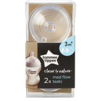 TOMMEE TIPEE CLOSER TO NATURE MEDIUM FLOW TEATS 3 MONTHS+ 2PACK