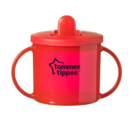 TOMMEE TIPPEE ESSENTIAL FREE FLOW FIRST CUP 4 MONTHS+ RED 190ML