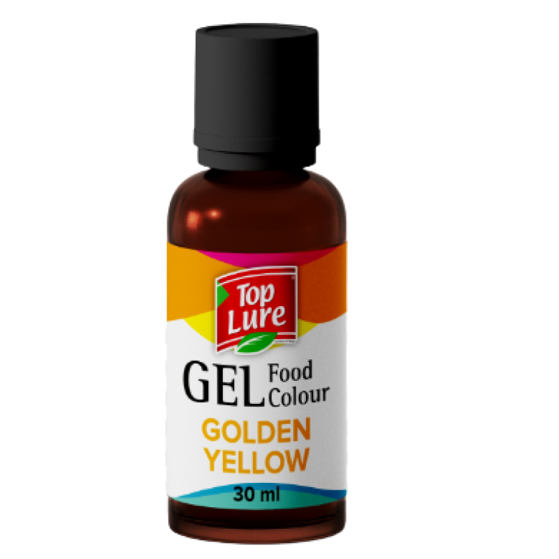 TOP FOOD TOP LURE GOLDEN YELLOW FOOD COLOUR (GEL) 30ML